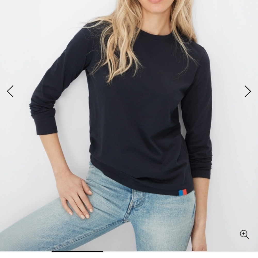 KULE Hello, New York Navy Long Sleeve Tee